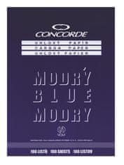 Concorde szögletes papír, A4, 25 lap, kék