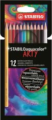 STABILOaquacolor ARTY akvarellkréták - 12 színből álló készlet