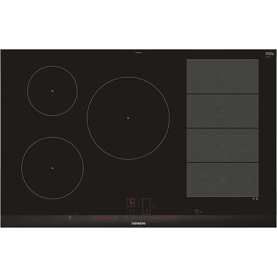 SIEMENS EX875LVC1E iQ700 Beépíthető Elektromos Kerámia főzőlap - Fekete (EX875LVC1E)