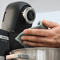 Bosch Serie 6 MUMS6ZS13D darálógép 1600 W 5,5 L Fekete, Rozsdamentes acél Beépített mérlegek