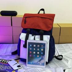 Dollcini Dollcini, Laptop hátizsák, Többfunkciós hátizsák, Karcmentes, Iskola, Utazás, Munka, 434181, kék/fehér