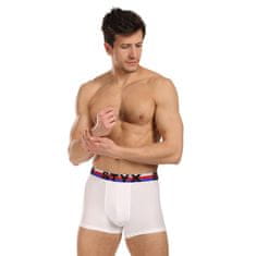 Styx 3PACK férfi boxeralsó sport elasztikus fehér trikolór fehér (3G2061) - méret XL