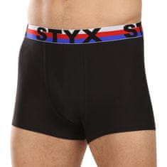 Styx 3PACK férfi boxeralsó sport elasztikus fekete trikolor fekete trikolor (3G1960) - méret L