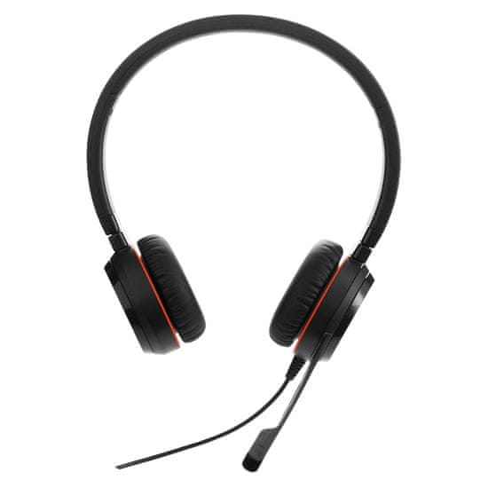 Jabra 4999-823-309 Evolve 20 Stereo Vezetékes 2.0 Fejhallgató Fekete-piros