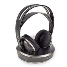 Nedis HPRF210BK Vezeték nélküli Fejhallgató Fekete-ezüst