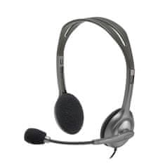 Logitech 981-000271 H110 Vezetékes 2.0 Fejhallgató Fekete-ezüst