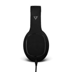 V7 HA701-3EP Vezetékes 2.0 Fejhallgató Fekete