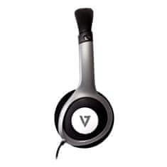V7 HA520-2EP Deluxe Stereo Vezetékes 2.0 Fejhallgató Fekete-szürke