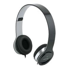 LogiLink HS0028 Smile Vezetékes 2.0 Fejhallgató Fekete-ezüst