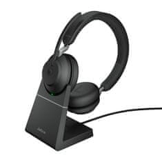 Jabra 26599-999-989 Evolve2 65 Vezetékes és vezeték nélküli 2.0 Fejhallgató Fekete