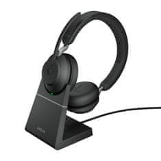 Jabra 26599-989-899 Evolve2 65 Stereo Vezetékes és vezeték nélküli 2.0 Fejhallgató Fekete