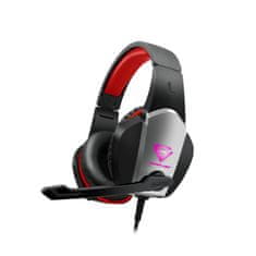 Silverline SIGH31 Vezetékes 2.0 Gamer Fejhallgató Fekete-piros és ezüst