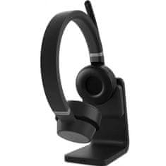 Lenovo 4XD1C99222 Go Wireless ANC Headset with Charging stand Vezetékes és vezeték nélküli 2.0 Fejhallgató Fekete-szürke