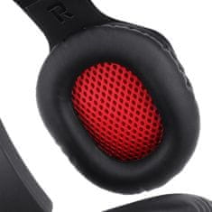 Redragon H220 Themis Vezetékes 2.0 Gamer Fejhallgató Fekete-piros