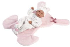 Llorens 63598 New Born kislány - valósághű baba, teljesen vinil testtel - 35 cm