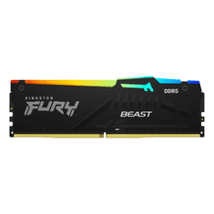 Kingston 16GB / 6000 Fury Beast RGB Black (Intel XMP) DDR5 RAM (KF560C30BBA-16)