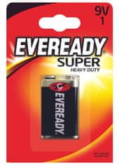 Energizer Eveready Super Heavy Duty 9V 6F22 cink -klorid akkumulátor 1db 7638900227543