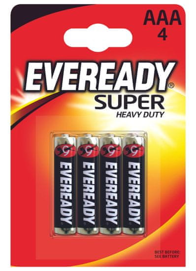 Energizer Eveready Super Heavy Duty AAA R03 / 4 1,5V 4db 7638900227550