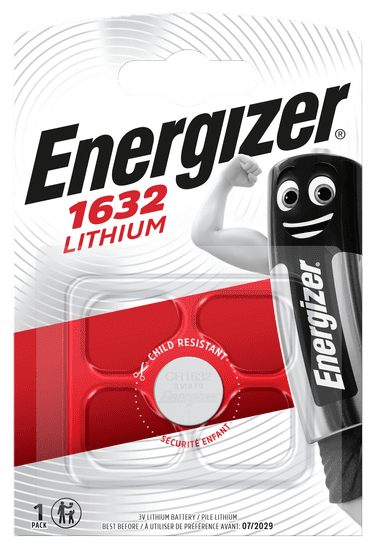 Energizer CR1632 1db gombos lítium akkumulátor EN-E300164000