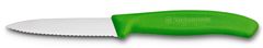 Victorinox 6.7636.L114 univerzális kés 8 cm, fogazott penge, zöld színű