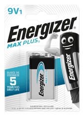 Energizer Max Plus 9V alkáli elem 1db EN-53542338900