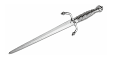 Cold Steel 88CLMD Colichemarde Dagger 29,8 cm, acél, bőr tok