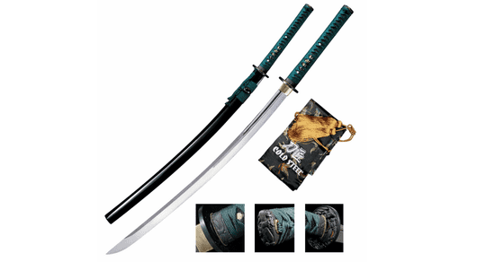 Cold Steel 88DK Dragonfly Katana kard 74,3 cm, fa, bőr, selyem, fa tok
