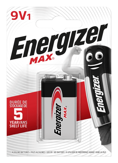 Energizer MAX 9V 522 1db alkáli elem E301531800