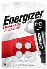 Energizer A76 LR44 BP4 150mAh 1,5V 4db alkáli gombelem E300141401