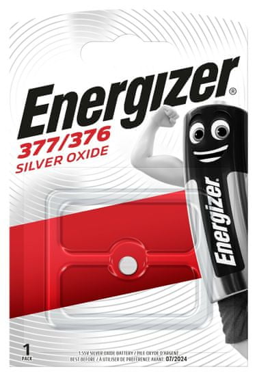 Energizer 377/376 ezüst -oxid FSB1 1,55V 25mAh 1db óra akkumulátor E300783102