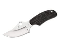 Spyderco FB35PBK Bárkanyakú kés 6,5 cm, fekete, FRN, Kydex hüvely, golyós lánc
