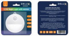 ZELUX Night Light éjszakai lámpa érzékelővel 80x88x27,5mm 0,5W fényerőszabályzó (ZEL-LED-NL-PIR)