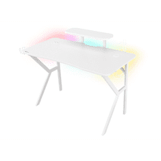 Natec Genesis Holm 320 RGB gaming asztal fehér (NDS-1802) (NDS-1802)