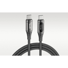 Budi USB-C - USB-C kábel 1,5m 100W fekete (229TT) (229TT)