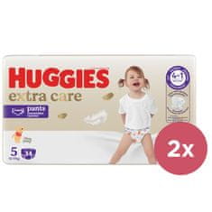 Huggies 2x eldobható pelenkanadrág 5 Extra Care nadrág (12-17 kg) 34 db