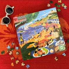 eeBoo négyzet alakú puzzle Napernyők a tengerparton 1000 darab
