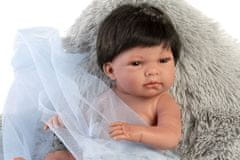 Llorens 73803 New Born kisfiú - valósághű baba, teljesen vinil testtel - 40 cm