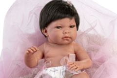 Llorens 73804 New Born kislány - realisztikus baba, teljesen vinil testtel - 40 cm