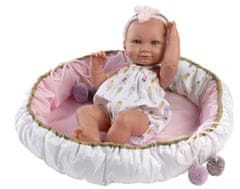 Llorens 73806 New Born kislány - realisztikus baba, teljesen vinil testtel - 40 cm