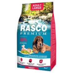 RASCO Premium Adult Large csirke rizzsel 3kg