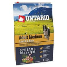 Ontario Adult Medium bárány és rizs 2,25kg