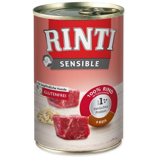RINTI Sensible Adult marhahúsos és rizses konzerv 400g