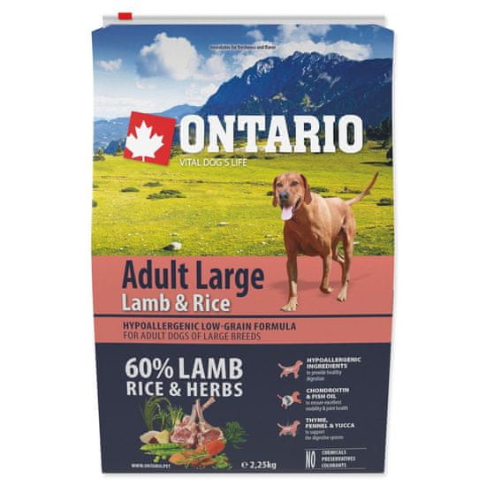 Ontario Adult Large Bárány és rizs 2,25kg
