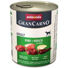 Animonda Gran Carno Adult marha- és szarvaskonzerv almával 800g