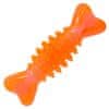 Játékkutya Fantasy csont gumihenger narancssárga 12cm