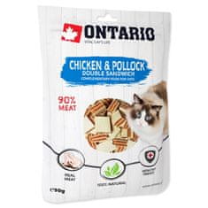 Ontario csirke és tőkehal, dupla szendvics 50g