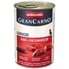 Animonda Gran Carno Junior marha- és pulykaszív konzerv 400g