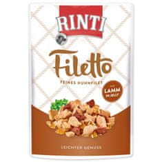 RINTI Kapszula Filetto Felnőtt csirke és bárányhús zselében 100g