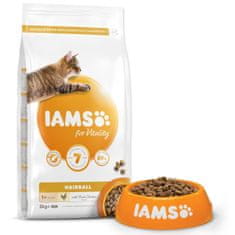 IAMS Cat Adult/Senior szőrgombóc csirke 2kg