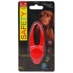 Dog Fantasy Medál LED szilikon piros 8cm - különböző változatok és színek keveréke
